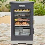 EAST OAK 30" Electric Smoker, Outdoor Smoker with Glass Door and Meat Thermometer, 725 Sq Inches of Cooking with Remote, 4 Detachable Racks Smoker Grill for Party, Home BBQ, Night Blue