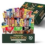 Eastanbul International Snack Box, 30 Chocolate Assortment Bars, Turkish Exotic Snacks, Assorted Candy Variety Pack of Foreign Snacks Exotic Candy Box of Assorted Chocolate, Christmas Gift