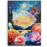 Sitsink Flower Relaxation Coloring Book - Adult Stress Relief Floral Mindfulness Coloring Books, Anxiety Easy Relaxing Calm Therapy Coloring Book for Women Tweens