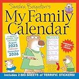 Sandra Boynton's 17-Month 2025-2026 My Family Wall Calendar