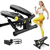 ZIWWVY- Mini Twist Stepper, Stepper Machine with 330LBS Weight Capacity, Mini Stepper for Full Body Workout, Adjustable Step Height, Smooth and Quiet, Step Machine for Men Women…