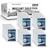 General Medi Instant Ice Cold Pack (4”x 5.5”) – 25 Packs Disposable Cold Therapy Ice Packs for Pain Relief, Swelling, Inflammation, Sprains, Toothache – for Athletes & Outdoor Activities