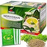 Nerviosan Calming Herbal Blend with Valerian Root, Lemon Balm and Burnet 25 Tea Bags of All Natural Valeriana, Toronjil and Pimpinela Herbs from Peru