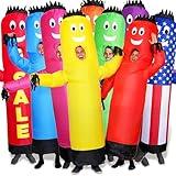 LookOurWay Inflatable Tube Man Costume - Wacky Wavy Arm Guy Funny Inflatable Halloween Costume for Adults - Blue