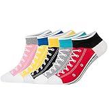 KONY Women’s 5 Pack Lightweight Cotton (86%) Novelty Low Cut Socks Cool Sneakers Ankle Socks Fun Gifts Idea Size 6-10