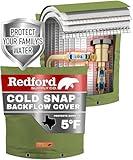 Redford Supply Co. Cold Snap (5°F), Backflow Preventer Cover, Backflow Cover, 24" W x 24" H, Pipe Insulation, Sprinkler Valve Cover, Well Pump Cover, Back Flow Covers for Winter (Green)