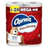 Charmin Ultra Strong Toilet Paper 6 Mega Rolls, 220 Sheets Per Roll