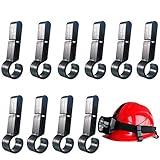 10 Pcs Helmet Clips for Headlamp,Headlamp Hook,hard hat Light Clip,Helmet Clip,Hard Hat Accessory Easily Mount Headlamp on Narrow-Edged Helmet