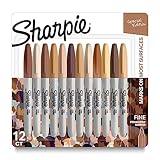 Sharpie® Permanent Markers, Fine Point, Portrait Colors, Pack Of 12 Markers