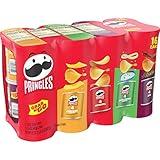 Pringles Potato Crisps Chips, Lunch Snacks, Office and Kids Snacks, Grab N' Go, Variety Pack (16 Cans)