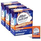 Alka-Seltzer Hangover Relief Tablets, Fast Relief Starts In About 15 Minutes for Headaches, Body Aches & Mental Fatigue, Bachelorette & Bachelor Party Packs 60 Count (3 Boxes, 20 Tablets Each)