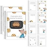 2Pack If You Give Your Teacher a Cookie Book Gifts – A4 Large Teacher Appreciation Gift Book, Unique Thank You Gift for Teachers, Perfect for Teacher's Day, Teacher Appreciation Week, Appreciation Gifts