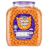 Utz Cheese Balls Barrel, Tasty Snack Baked with Real Cheddar Cheese, Delightfully Poppable Party Snack, Gluten, Cholesterol and Trans-Fat Free, Kosher Certified, 36.5 Oz