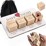 Yckeogln Date Night Dice After Dark Edition,Wooden Board Game for Couple,Decision Dice, for Him & Her,Funny Wedding Gifts, Valentine's Day Anniversary Couple Games Gifts