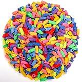 Nicunom 600 Pack Pencil Eraser Caps, 10 Colors Pencil Top Erasers Bulk, Kids Eraser Cap Pencil Eraser Toppers, School Supplies for Teachers Sudents Classroom Home and Office