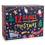 Gutter Games 12 Games of Christmas - 12 Hilarious Holiday Activities [Family Party Games Pack for Kids, Teens & Adults] - by Beat That! Game - Multicolor