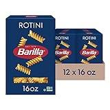 Barilla Rotini Pasta, 16 oz. Box (Pack of 12) - Non-GMO, Made with Durum Wheat Semolina - Kosher Certified