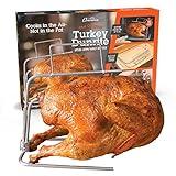 Camerons Christmas Turkey Roaster - Original Upside Down Turkey Dunrite Stainless Steel Cooker -Keeps Juices Inside Meat, Not Outside the Pan -Great for Cooking Roast for Family Dinner & Xmas Gift