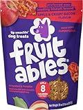 Fruitables Baked Dog Treats, Healthy Pumpkin Treat for Dogs, Low Calorie & Delicious, Free of Wheat, Corn and Soy, Made in The USA, Apple and Crispy Bacon Flavor, 20oz