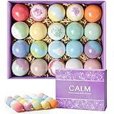 CalmNFiz 20PCS Bath Bombs for Women Presents Set Natural Wonderful Fizz Effect Bath Bomb with Shea Butter & Essential Oils, Bubble Bath Amazing Presents for Her/Him, Wife, Girlfriend, Mother