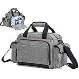 Trunab Home Health Nurse Bag Empty, Portable Medical Supplies Shoulder Bag for Hospice, Home Visit, Hospital Interns, Grey, Bag Only