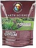 Earth Science Fast Acting Gypsum - Soil Conditioner Adds Calcium, Repairs Salt Damage & Root Growth with Nutri-Bond Runoff Reduction Technology (5 lb)