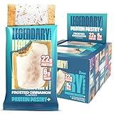 Legendary Foods 22 g High Protein Pastry+ Premium Boosted - Low Carb Meal Replacement Bar - Gluten Free Protien Snacks - Healthy Keto Snack Box - Low Sugar Energy Bar - Bariatric Diabetic Friendly