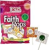 Scripture Candy, Faith Pops Individually Wrapped Lollipop Bag 6.3 Ounce, 20 Pieces