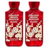 Bath and Body Works Japanese Cherry Blossom Shower Gel Gift Sets For Women 10 Oz 2 Pack (Japanese Cherry Blossom)