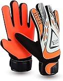 EFAH SPORTS Soccer Goalie Goalkeeper Gloves for Kids Boys Children Football Gloves with Strong Grips