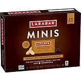 Larabar Peanut Butter Chocolate Chip Mini Bars, Gluten Free Vegan, 20 ct