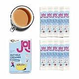 Oat Milk Coffee Creamer, French Vanilla by JOI - 10 Single Serves. Functional, Prebiotic Superfood, Vegan, Dairy Free, Non-Dairy, Plant Based, Kosher, Non-GMO, Shelf-Stable, Barista, Fortified with Calcium. Use in Coffee or Protein Shakes. Single Serve, Travel Packs. Low Sugar. Contains Organic, Glyphosate-free Oats and Avocado oil. Zero Gums, Perservatives, or Seed Oils