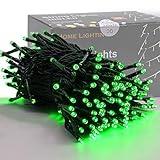 HOME LIGHTING 200 LED 66FT Christmas String Lights, St Patricks Day Fairy Lights with 8 Lighting Modes, String Mini Lights Plug in for Indoor Outdoor Tree Garden Wedding Party Decoration, Green