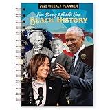 African American Expressions 2025 Dated Planners – Hardcover Weekly & Monthly Planner Celebrating Black Culture & History, 12 tabs, Twin-Wire Binding, Snap Button Closure – Black History