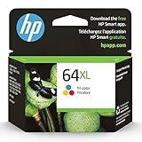 HP 64XL Tri-color High-yield Ink Cartridge for HP Printers | Works with Printer Series: ENVY Inspire 7950e; ENVY Photo 6200, 7100, 7800; Tango | Eligible for Instant Ink | N9J91AN