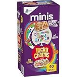 Lucky Charms and Cinnamon Toast Crunch Mini Cereal Treat Bars Variety Pack, 40 Ct, 20 oz