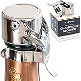 KLOVEO Champagne Stoppers - Patented Seal - Made in Italy - Professional Grade WAF Champagne Bottle Stopper - Prosecco, Cava, and Sparkling Wine Stopper