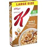 Kellogg's Special K Breakfast Cereal, Fiber Cereal, Family Breakfast, Vanilla and Almond, 16.1oz Box (1 Box)
