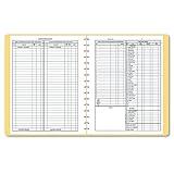 Dome 612 Bookkeeping Record, Tan Vinyl Cover, 128 Pages, 8 1/2 x 11 Pages