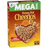 Honey Nut Cheerios Heart Healthy Gluten Free Breakfast Cereal, Mega Size, 27.2 oz