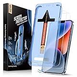 MAGIC JOHN 2 Pack for iPhone 13/14& iPhone 13 Pro 6.1 inch Tempered Glass Screen Protector, Auto Dust-Elimination, Bubble Free, HD Clear, Easy Installation
