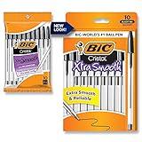 BIC Cristal Xtra Smooth Ballpoint Pen, Medium Point (1.0mm), Black, For Everyday Writing Activities, 10-Count