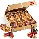 Fruit Danish Pastries | Christmas Holiday Corporate Food Gifts in Gift box |12 Individually Wrapped ASSORTED Fruit Filled Cinnamon Buns | Halloween, Thanksgiving-Stern’s Bakery