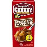 Campbell’s Chunky Soup, Steak and Potato Soup, 16.3 oz Can (Pack of 3)