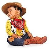 Disney Store Official Woody Costume for Baby - Authentic Toy Story Costume with Hat, Bandana, Sheriff Badge, Pants, Vest, and Shirt - Perfect Baby Halloween Costumes - 18-24 MO