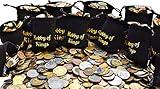 100 Different Coins from Many Countries Around The World Including A Coin Bag Small Purse!