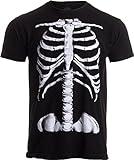 Skeleton Rib Cage | Jumbo Print Novelty Halloween Costume Unisex T-Shirt-Adult,M Black