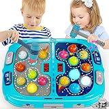 Whack Mole Game for Toddlers, Toys for 3-12 Year Old Boys and Girls, Whack Mole Toys for Kid,Gifts for 3 4 5 6+ Year Old Boys, Interactive Educational Toy with Sound and Light, PK Mode with 2 Hammers