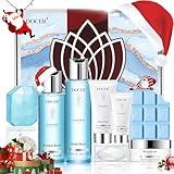 DOCER Christmas Gifts for Women, Stocking Stuffers Self Care Gifts for Women, Ocean Spa Gifts for Women, 7 Pcs Includes Body Wash, Body Scrub, Body Lotion, Gifts for Mom, Wife, Daughter, Sister