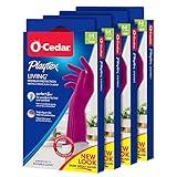 O-Cedar Playtex Gloves Living Reuseable Rubber Cleaning Gloves, Premium Protection, Size - Medium (1 Pair) - 4 Pack